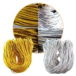 금은고무줄 금고무줄 은고무줄 탄성끈 -대용량 금색-2 5mmX약43M