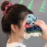 포니테일 당고 똥 헤어 곱창 밴드 긴 머리 끈 5P 세트