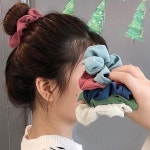 포니테일 당고 똥 헤어 곱창 밴드 긴 머리 끈 5P 세트
