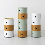 마켓비 빙그리 원형 슬라이딩 수납장 5단