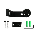 CCJH 슬라이딩 헛간 문용 조정 가능한 바닥 가이드 나사가 검은색 벽