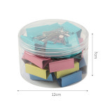 문구존 컬러 더블클립 24p 서류 집게클립