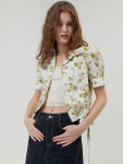오앨 FLORAL STRING BLOUSE OL23SMBL04IVFH