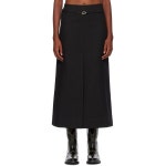 GANNI 가니 오가닉 코튼 맥시 스커트 232144F093009