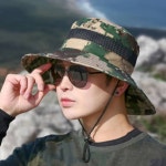 캠핑 등산 낚시 챙넓은 정글 밀리터리 사파리 모자 그린