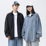 유루 남녀공용 클래식 데님 셔츠 J3592