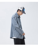 유루 남녀공용 클래식 데님 셔츠 J3592