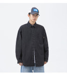 유루 남녀공용 클래식 데님 셔츠 J3592