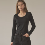 시야쥬 스쿱넥 코튼 텐션 티셔츠 SITP5119