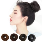 똥머리 올림 머리 가발 당고 승무원 가채 곱창 헤어 라이트브라운