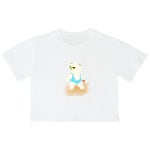 어썸어스 SAND BEACH BEAR 크롭 반팔 티셔츠