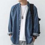 파파브로 데님 긴팔 셔츠 DMC-SHA-QISJK44