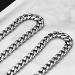 써지컬스틸 각체인 남자목걸이