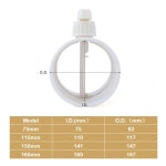 75 100 110 150 ABS 수동 공기 밸브 환기 용 플라스틱 조절 유연한 흐름 댐퍼