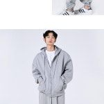 뽀얌 남자 면 베이직 후드집업