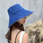 넓은챙 벙거지 여름모자 양면 버킷햇 썬캡 햇빛가리개