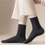 남자 신사 사계절 정장양말 중목 장목 흰 양말