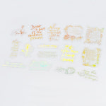 다꾸스티커세트 문구용 투명스티커팩 금박 신의속삭임