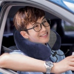 릴렉션메모리폼목베개3종세트네이비사무실목쿠션