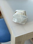 클램 Clam round pouch Tweed light mint 파우치