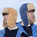 겨울모자 방한 뽀글이 퀼팅내피 군밤장수 귀달이모자