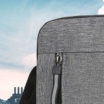 월드온 야간반사 슬링백 비지니스 크로스백 보조백 남녀공용 멀티포켓 뒷면지퍼 초경량 심플한 가방