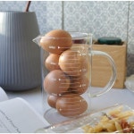 내열유리 투명 계량컵 대 1L 1P 베이킹 요리 눈금컵