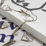 집게 메모 꽂이 하트