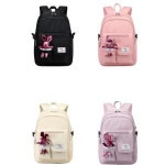 인형달린 책가방 백팩 여학생용 소가죽 젠틀한 J2597