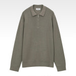 M L 8컬러 워셔블 하찌 지퍼 카라니트