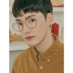 루카디스 11 프린스턴 서클 메탈 안경테 블랙골드