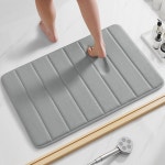 그레이 사각 메모리폼 발매트