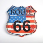 올드 66번 도로 빈티지 철제 액자 인테리어 소품