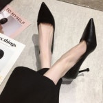 여성 봄 여름 가을 굽 로우힐 미들힐 여자구두