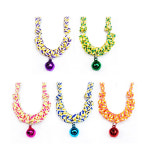 문펫 강아지 매듭 목걸이 방울 소 랜덤1개