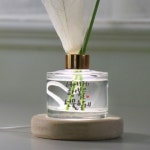 아트박스 꼬망드 pr537-꼬망드LED우드받침디퓨저 힘이되는문구01 투명