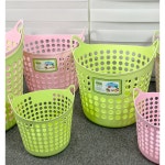 한진화학 한진 다용도 바구니 빨래바구니 장난감통 정리함 시장바구니 멀티 바스켓 소 연두 1개