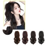 웨이브 포니테일 집게 가발 X2개 부분가발 반가발