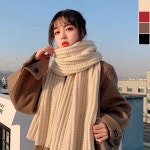 도톰 니트 머플러 1P 겨울 보송보송 보온 목도리