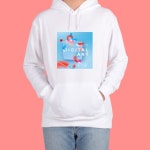 후드티 크리에이터 디지털아트 디자인선택 화이트후드티S