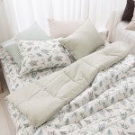 플로럴 이불패드세트 Q 먼지없는 침구세트