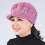 엄마 할머니 중년 장년 기모 모자 리본 하트 포인트