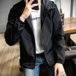 남 녀공용 베이직 무지 후드 바람막이