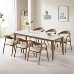 제퍼슨가구 제퍼슨가구 안쵸 긴식탁 2000 양면 세라믹 원목 다이닝 식탁 테이블 6인