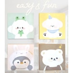 라라캔버스 귀여운동물 캔버스 그림diy 2 생일 강아지