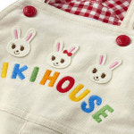 미키하우스 우사코 체크 안감 멜빵바지 11N303301