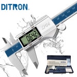 DITRON 디지털 켈리퍼 방수 전자 스테인리스 버니어 캘리퍼스 측정 도구 IP54 150 200