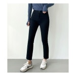 따뜻한 슬림핏 여자 스판 기모 일자 팬츠 바지