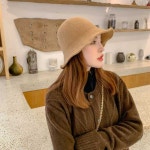 벙거지모자 양모 니트 겨울 여성 겨울버킷햇 양털모자