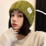 와이에스몰 핏 니트 모자 남여공용 골지 비니 10778536A